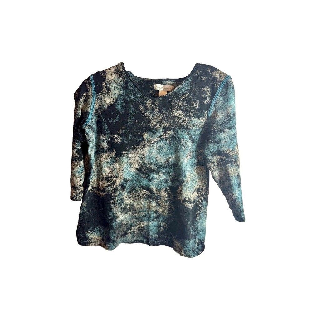 Small Christopher & Banks Abstract Print Top